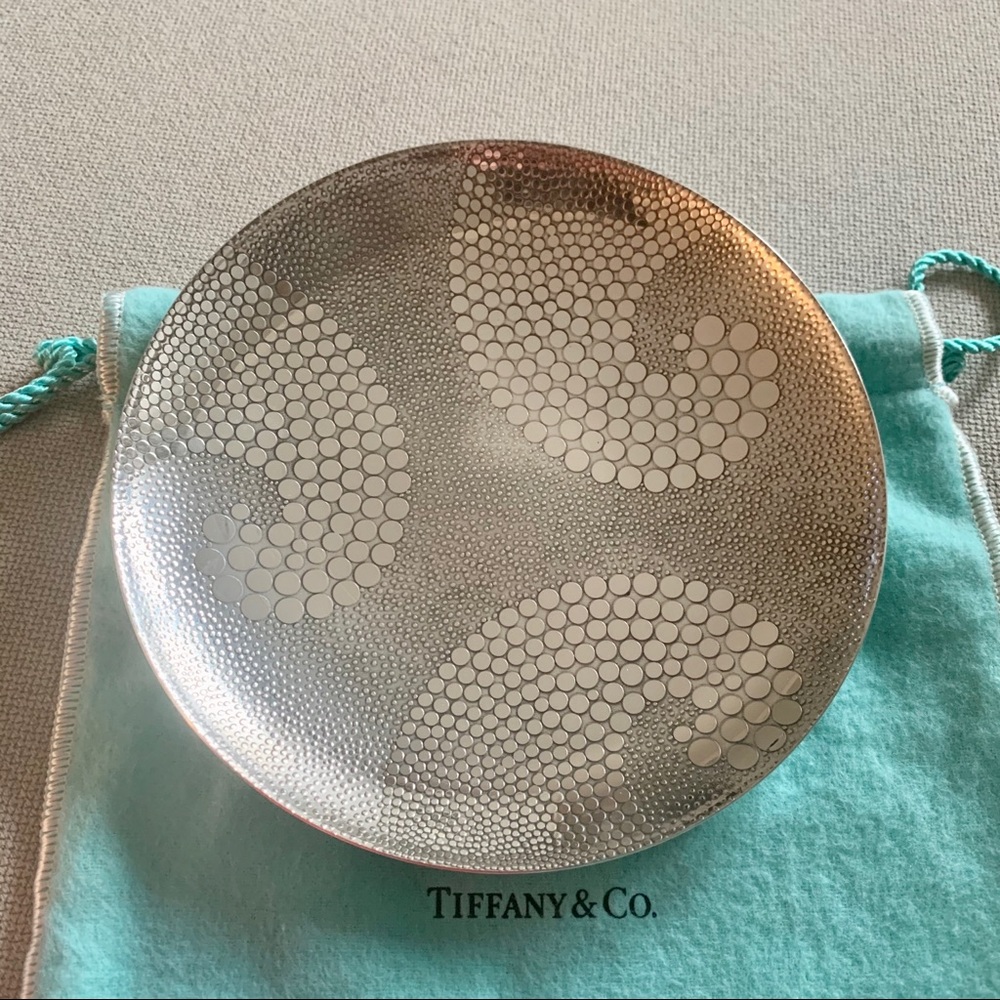 Tiffany&Co silver jewelry dish 6in, 925